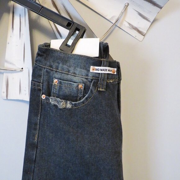 🎄New Handmade Martin Jeans High Rise‎ Wide Leg Size Medium - Picture 6 of 14